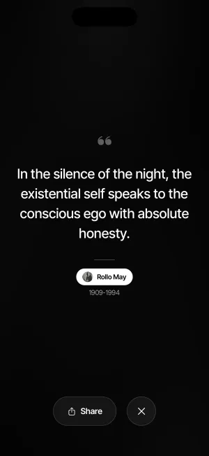 Lunar Log screenshot: The daily quote
