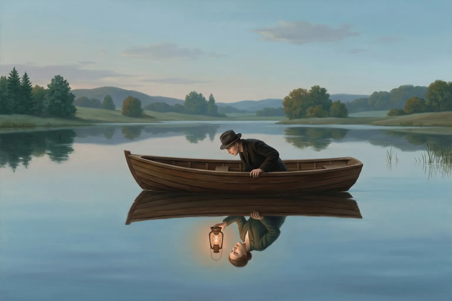 A surrealist painted emblem of the dream symbol Crush.