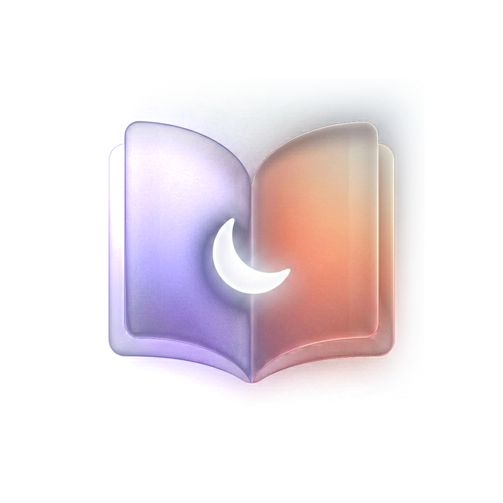 The Lunar Log logo on a transparent background